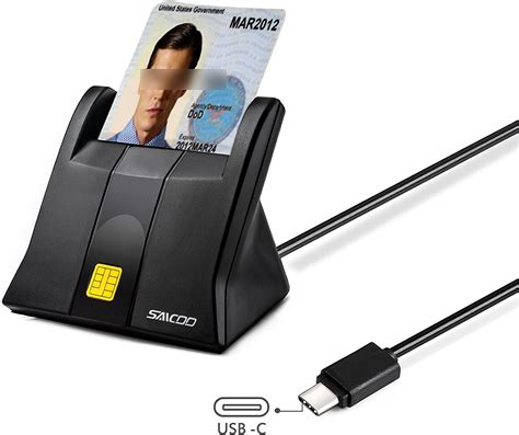 saicoo smart card reader dod military usb common access c|Type.